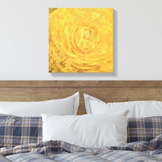 Gele Floral Print (Insitu (Slaapkamer))