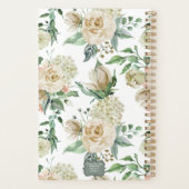 Gele Floral Roos Business Planner (Achterkant)