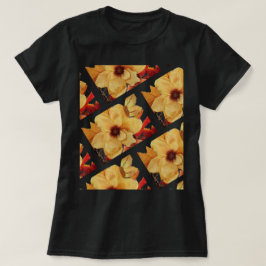 Gele Floral T Shirt helder en