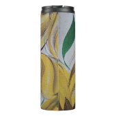 Gele Floral Tumbler Thermosbeker (Achterkant)