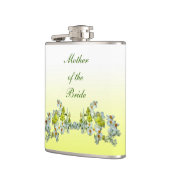 Gele Floral Wedding Moeder van de Bride Heupfles (Links)