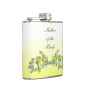 Gele Floral Wedding Moeder van de Bride Heupfles (Rechts)