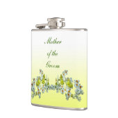 Gele Floral Wedding Moeder van de Groom Heupfles (Links)