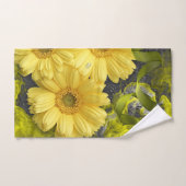 Gele Flowers Bathroom Towel Set Bad Handdoek (Handdoek)