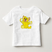 Gele fluffy Cub Kinder Shirts (Voorkant)