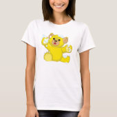 Gele fluffy Cub T-shirt (Voorkant)