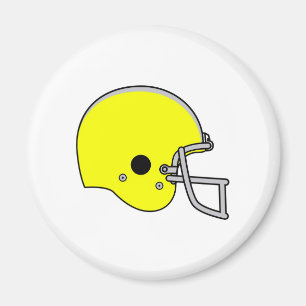 gele football helm magneet