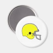 gele footballs helm magneet (Voorkant / Achterkant)