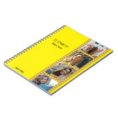 Gele fotocabine - Trendy Modern gepersonaliseerd Notitieboek (Linkerzijde)