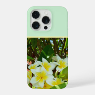 Gele Frangipanibloemen die aan een boom groeien, iPhone 15 Pro Case