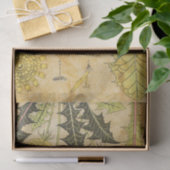 Gele  Franse ontvlechting Tissuepapier (Geschenk)