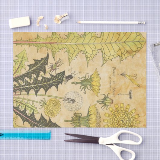 Gele  Franse ontvlechting Tissuepapier (Craft)