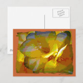 Gele Freesia Digital Manipulation Briefkaart (Voorkant / Achterkant)