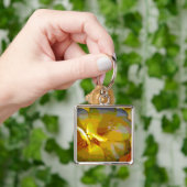 Gele Freesia Digital Manipulation Sleutelhanger (Hand)