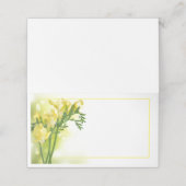 Gele Freesia Plaatskaartje (Buitenkant ongevouwen)