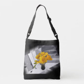Gele fresia crossbody tas (Achterkant)