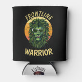 Gele Frontline Warrior Blikjeskoeler (Voorkant)