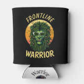 Gele Frontline Warrior Blikjeskoeler (Achterkant)