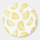 Gele Fruit Ananas Magneet (Voorkant)