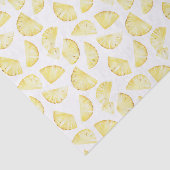 Gele Fruit Ananassen Verjaardag Tissuepapier (Detail)