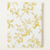 Gele Fruit Lemons Maakt Limonade Planner (Achterkant)