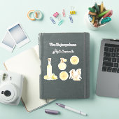 Gele Fruit Lemons Maakt Limonade (versie 2) Sticker (iPad Cover)