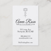 *~* Gele Fuchsia Lotus Reiki Healing Yoga Reiki Visitekaartje (Achterkant)