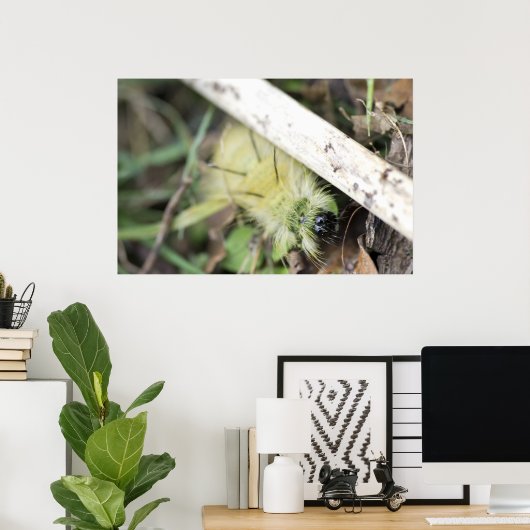 Gele fuzzy poster (Thuiskantoor)