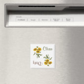 Gele Gaillarda Bloemen Vaatwasser Magneet (Insitu (Vaatwasser))