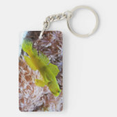 Gele garnaal sleutelhanger (achterkant)