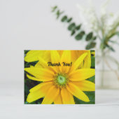 Gele Gazania Dank Je Kaart (Staand voorkant)
