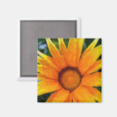 Gele gazania magneet (Voorkant / Achterkant)