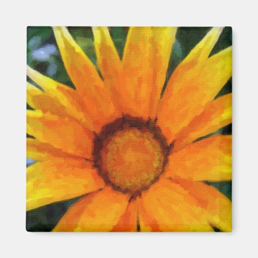 Gele gazania magneet (Voorkant)
