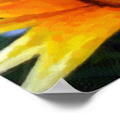Gele gazania poster (Hoek)