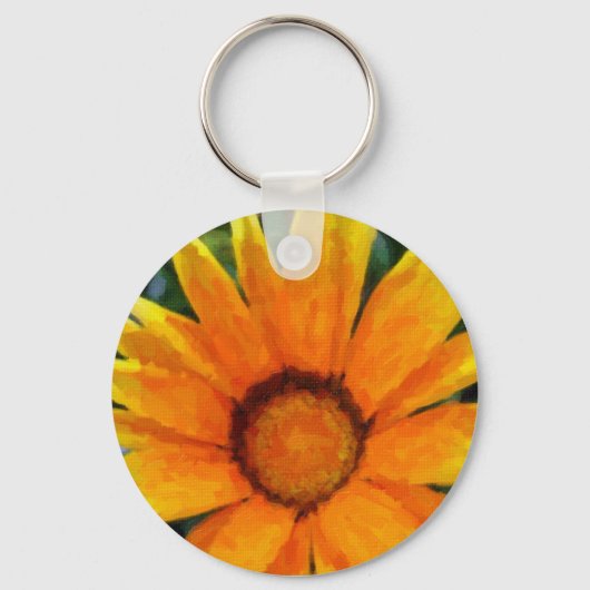 Gele gazania sleutelhanger (Voorkant)