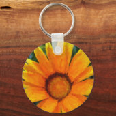 Gele gazania sleutelhanger (Voorkant)