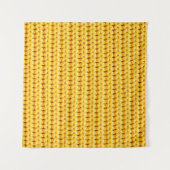 Gele gebreide wollen stof achtergrond wandkleed (Voorkant (horizontaal))