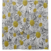 Gele gecentreerde dagen douchegordijn (Voorkant)