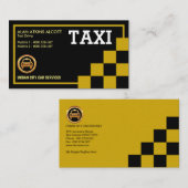 Gele gecontroleerde vierkantjes Creative Retro Tax Visitekaartje (Voorkant / Achterkant)