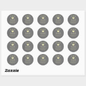 Gele geeky Glassen Chalkboard Wedding Stickers (Vel)