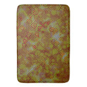 Gele geelbruine strepen met vlecht badmat (Voorkant Verticaal)