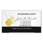 Gele geelkeet Kroesgeel gekraakte kunstenaar Visitekaartje Magneet (Voorkant)