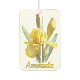 Gele gekaarde irisventilator, speciaal aangepast luchtverfrisser