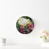 Gele gekaarde irisventilator, speciaal aangepast ronde klok (Huis)