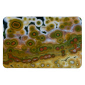 Gele gekleurde oceaan jaspis magneet (Horizontaal)