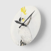 Gele gekroonde katoenklok ronde klok (Hoek)