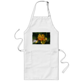 Gele gekruiste Iris Lang Schort