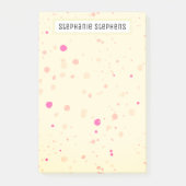 Gele Gele Aangepaste Naam Post-it® Notes (Voorkant)