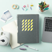 Gele gele bliksemschichtstickers voor school sticker (iPad Cover)