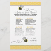 Gele Gele Bumble Bee wat in Uw Spel van de Telefoo (Voorkant)